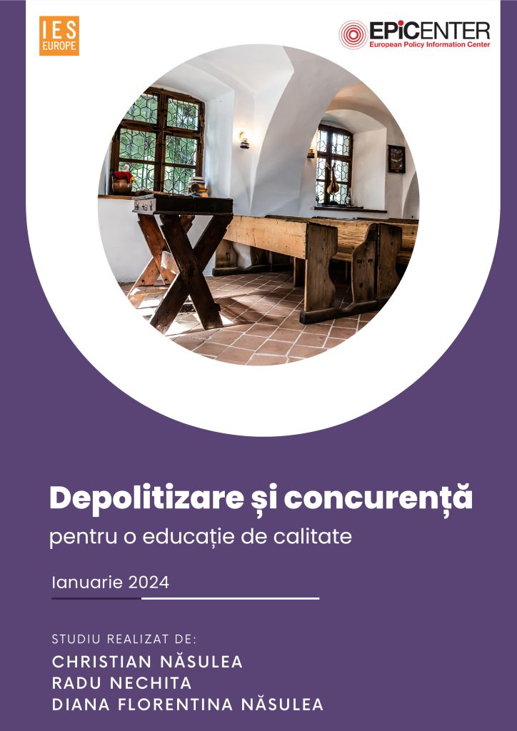 Coperta: Depolitizare și concurență pentru o educație de calitate