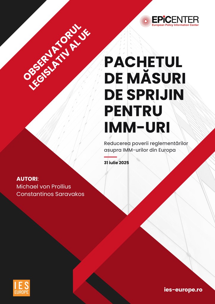 Coperta: Observatorul legislativ al UE: Pachetul de măsuri de sprijin pentru IMM-uri